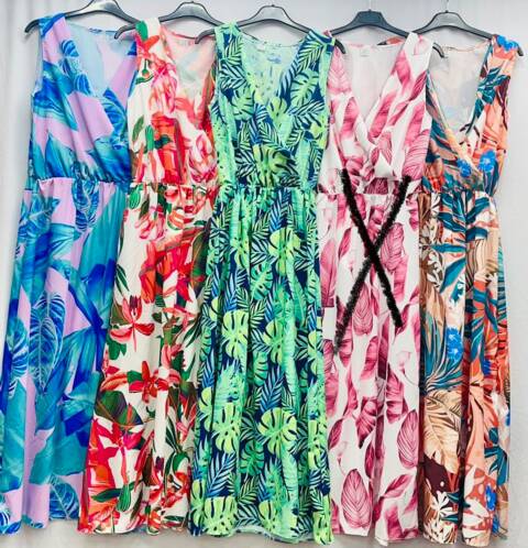 Sukienka damskie 9894 Mix kolor Standard (Towar Polskie)