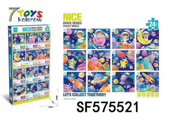 Puzzle Kosmiczny Lot SF575521 Mix kolor  1
