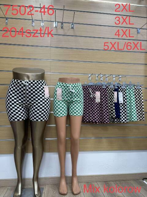 Szorty damskie 7502-46 Mix kolor 2XL-6XL