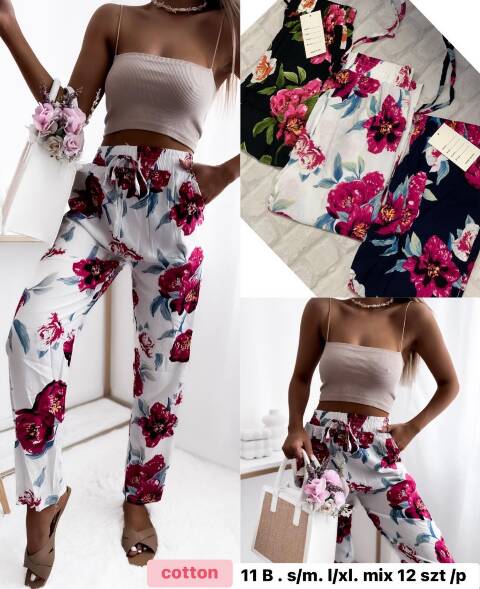 Spodnie damskie 11B Mix kolor S/M-L/XL 1
