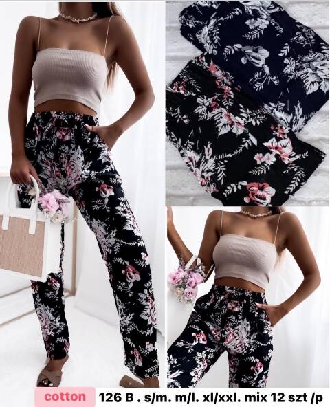 Spodnie damskie 126B Mix kolor S-2XL 1