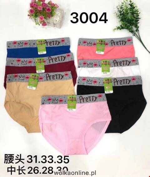 Majtki damskie 3004 Mix kolor XL-3XL