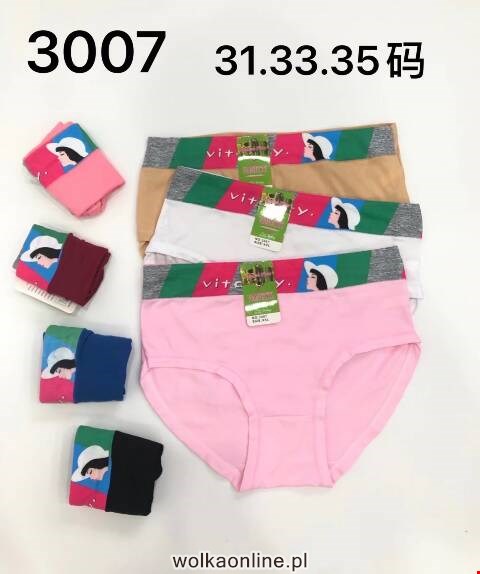Majtki damskie 3007 Mix kolor XL-3XL