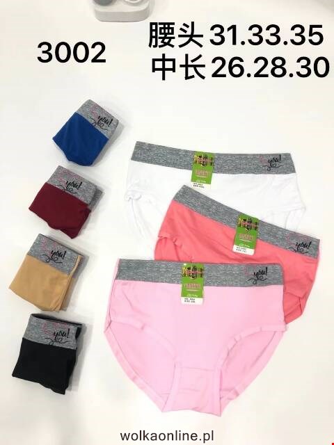 Majtki damskie 3002 Mix kolor XL-3XL