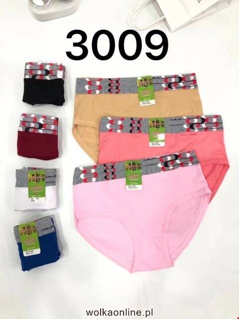 Majtki damskie 3009 Mix kolor XL-3XL