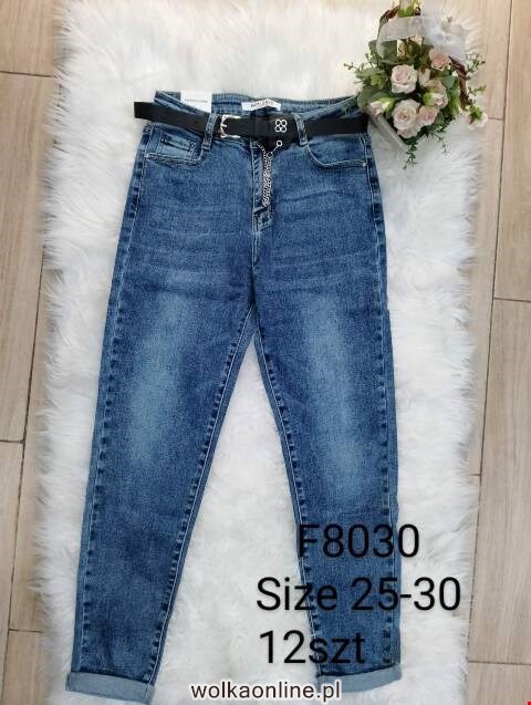 Jeansy Damskie F8030 1 kolor 25-30