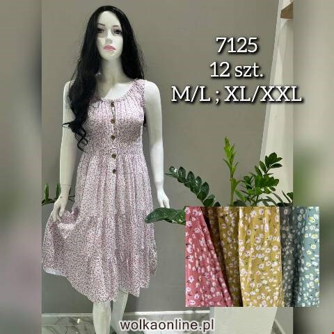 Sukienka Damskie 7125  Mix kolor M-2XL