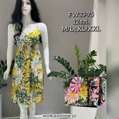 Sukienka Damskie FW33-75 Mix kolor M-2XL