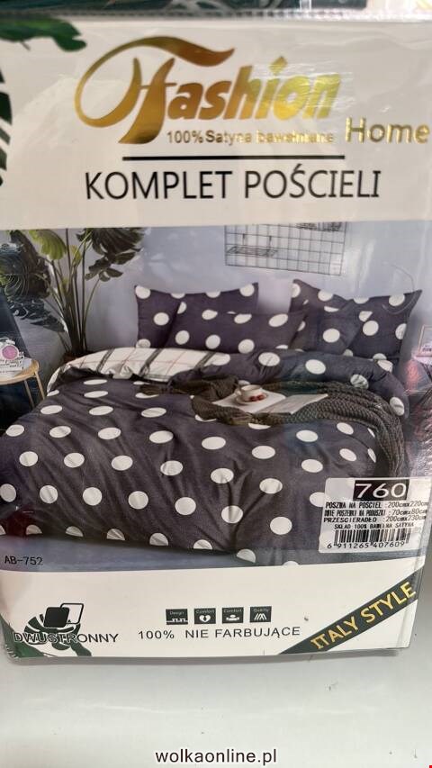 Komplet pościeli 4 części 2757 1 kolor 200x220