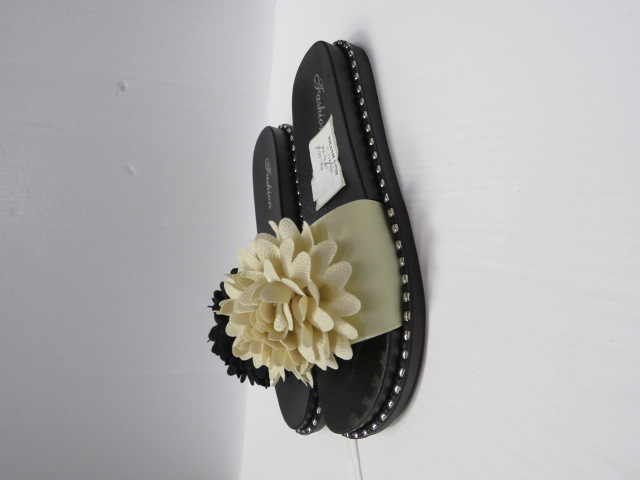Klapki Damskie C-118 BLACK/BEIGE/GREEN/FUSHIA 36-41