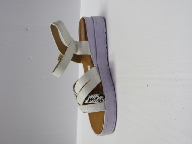 Sandały damskie B-9055 WHITE 36-41 1