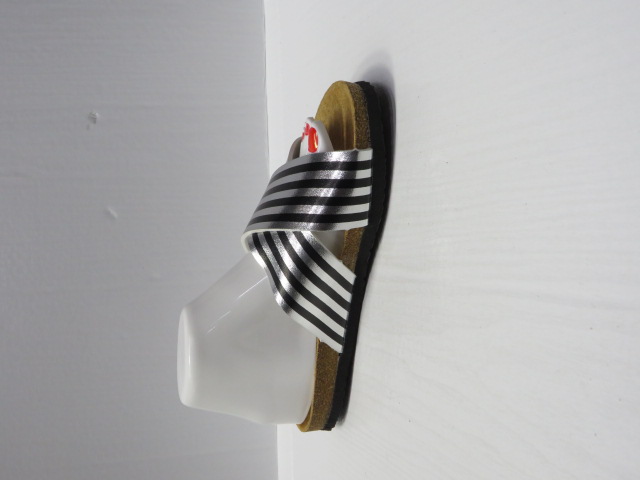 Klapki Damskie FRS-43 SILVER/BLACK 36-41 1