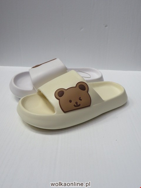 Klapki Damskie 18085 BEIGE/BLACK/WHITE/PINK 36-41