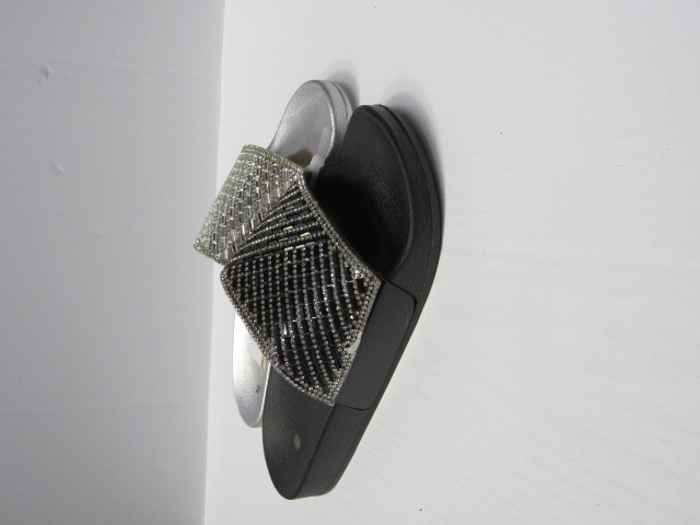 Klapki Damskie 2018H5 BLACK/SILVER 36-41 1