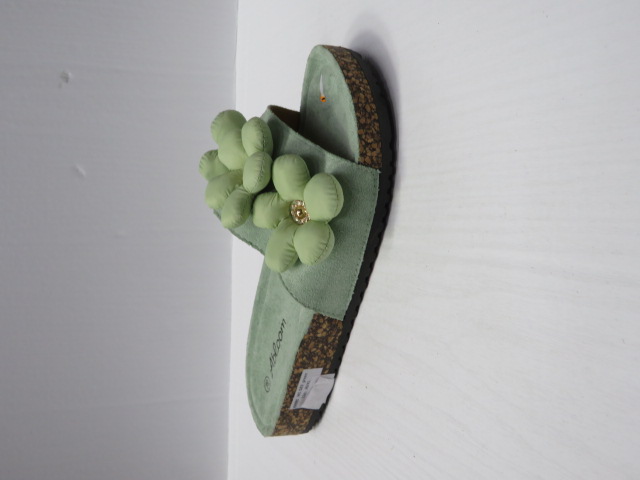 Klapki Damskie WL583 GREEN 36-41