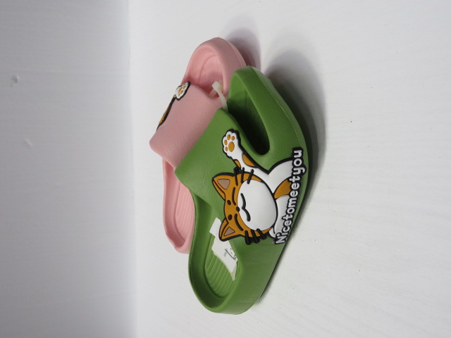 Kapcie Dziecięce 23-11A PINK/BLACK/YELLOW/GREEN/ORANGE 24-29 1