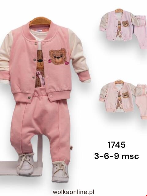 Komplet niemowlęcy 1745 Mix kolor 3-9m