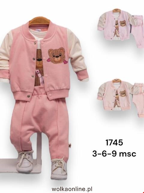 Komplet niemowlęcy 1745 Mix kolor 3-9m