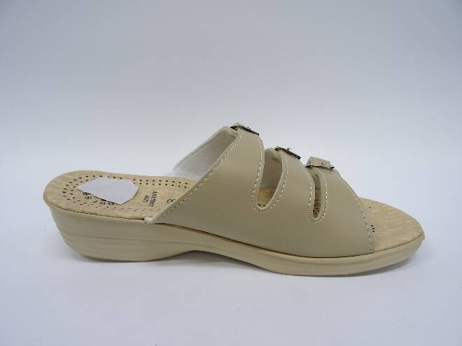 Klapki Damskie 2923D BLACK/WHITE/BEIGE 36-41 1