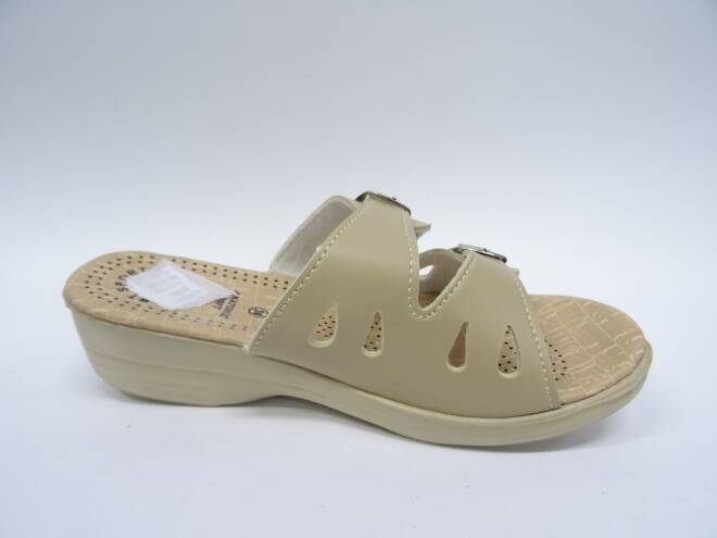 Klapki Damskie 2920D BLACK/WHITE/BEIGE 36-41 1