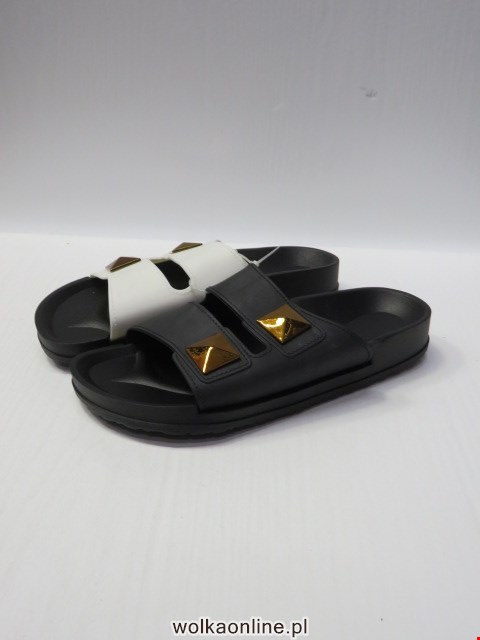 Klapki Damskie 23-13 BLACK/WHITE/RO 36-41