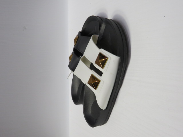 Klapki Damskie 23-13 BLACK/WHITE/RO 36-41 1