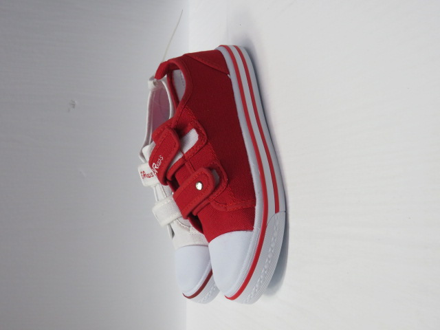 Trampki Dziecięce S18-C BLACK/WHITE/RED 30-35