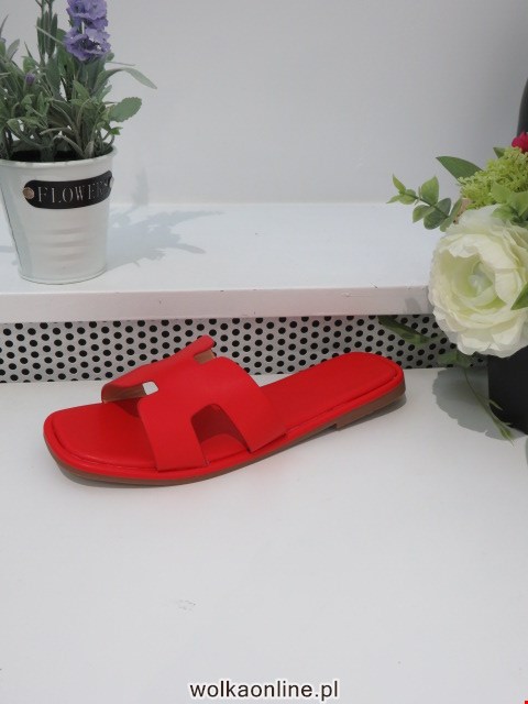 Klapki Damskie B2101 RED 36-41
