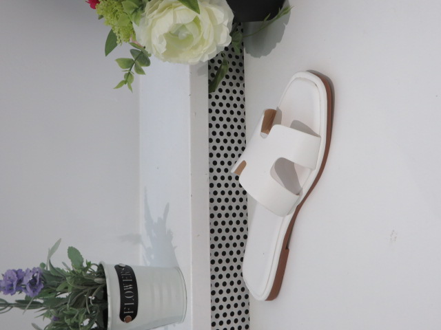 Klapki Damskie B2101 WHITE 36-41 1