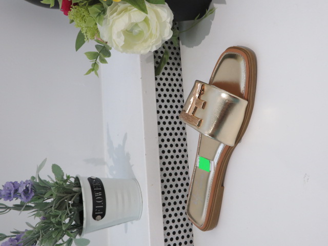 Klapki Damskie F318 GOLD 36-41 1
