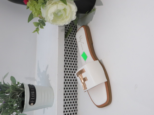 Klapki Damskie F318 WHITE 36-41 1