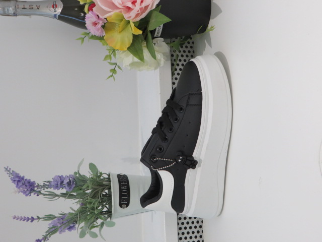 Sportowe Damskie 2095 BLACK/WHITE 36-41