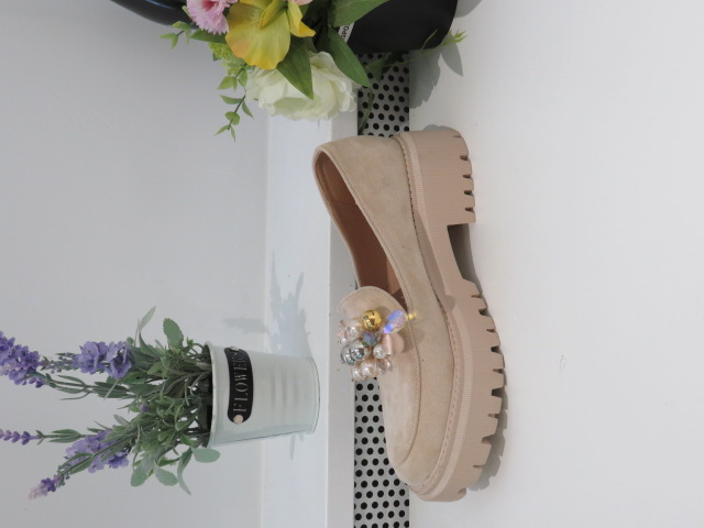 Półbuty Damskie CH845 BEIGE 36-41 1