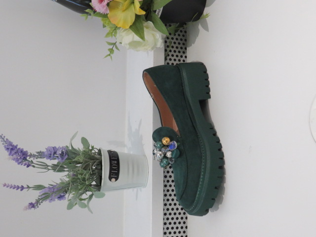 Półbuty Damskie CH845 GREEN 36-41 1