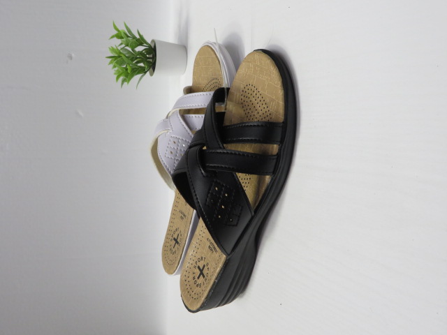 Klapki Damskie 2953 BLACK/BEIGE/WHITE 36-41 1