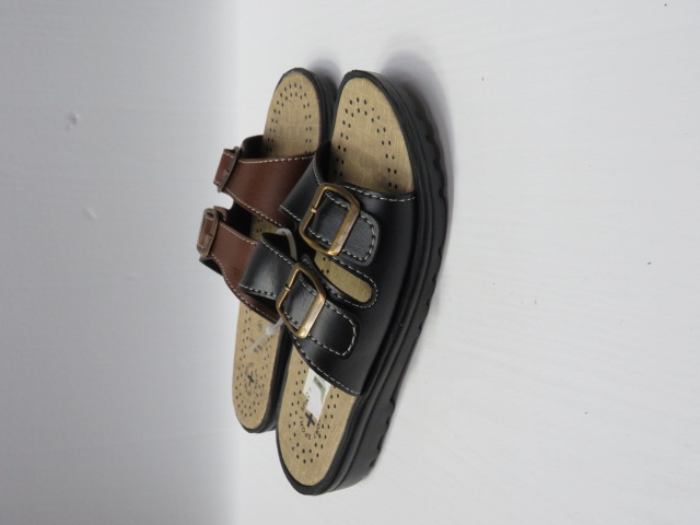 Klapki Męskie 3738P BLACK/BROWN 41-46 1