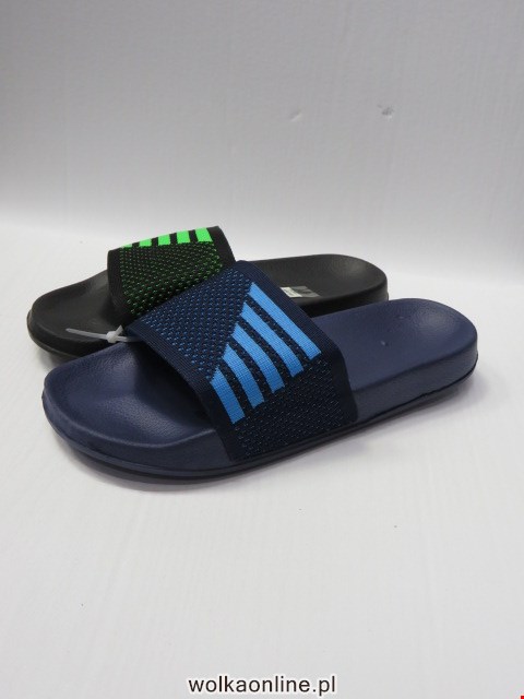 Klapki Męskie K105 BLACK/BLUE/GREEN 40-45