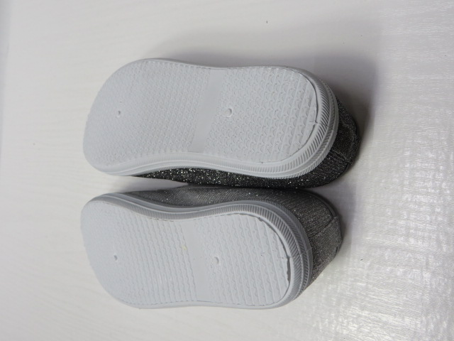 Baleriny Dziecięce F-635 GREY/SILVER/BLACK 31-36 2