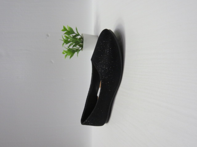 Baleriny Dziecięce 3620 BLACK/WHITE/PINK 30-35