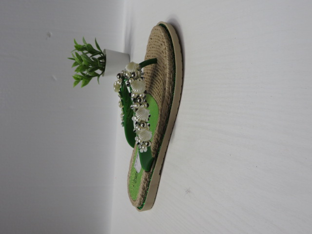 Klapki Damskie G5018-10 GREEN 36-41