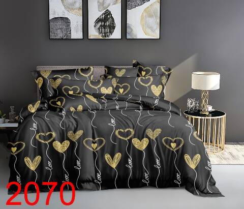 Komplet Pościeli 3 Części 3028 1 kolor 200x220