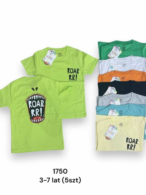 Bluzki  Chłopięca 1750 1 kolor 3-7 (Towar Tureckie)