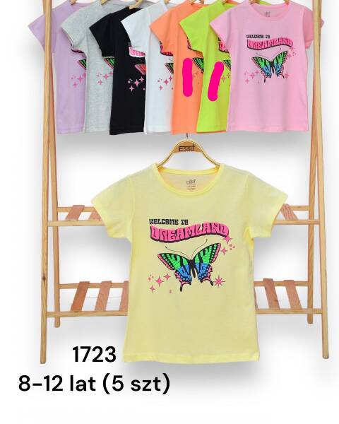 Bluzki Dziewczęce 1723 1 kolor 8-12 (Towar Tureckie) 1