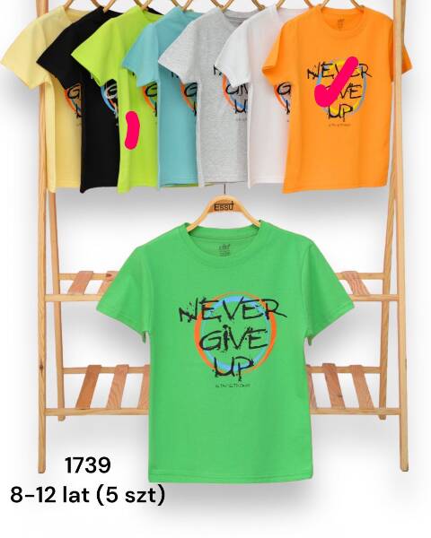 Bluzki  Chłopięca 1739 1 kolor 8-12 (Towar Tureckie)