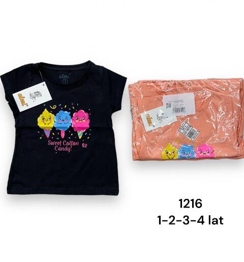 Bluzki Dziewczęce 1216 1 kolor 1-4 (Towar Tureckie)