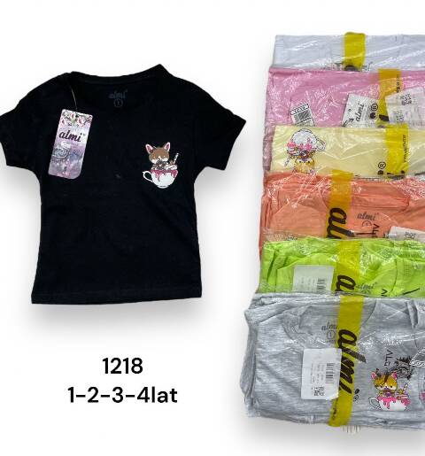 Bluzki Dziewczęce 1218 1 kolor 1-4 (Towar Tureckie) 1