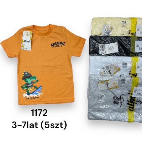 Bluzka Chłopięca 1172 1 kolor 3-7 (Towar Tureckie) 1