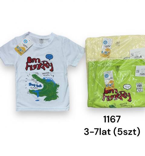 Bluzka Chłopięca 1167 1 kolor 3-7 (Towar Tureckie)