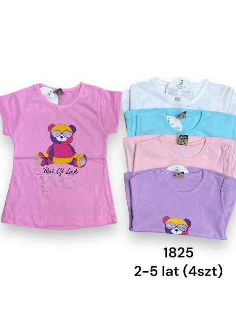 Bluzki Dziewczęce 1825 1 kolor 2-5 (Towar Tureckie) 1