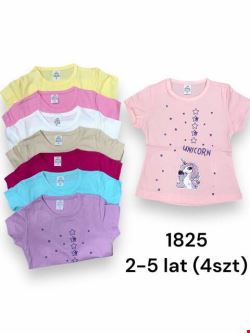 Bluzki Dziewczęce 1825 1 kolor 2-5 (Towar Tureckie)